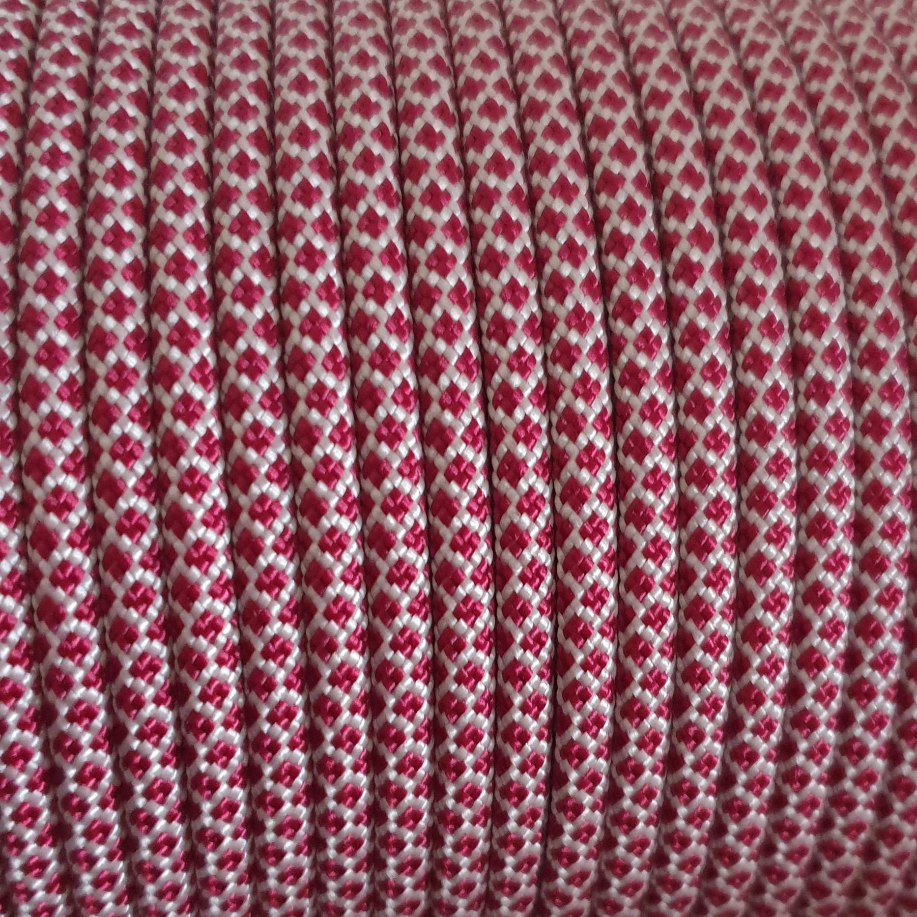 Burgundy/White diamond